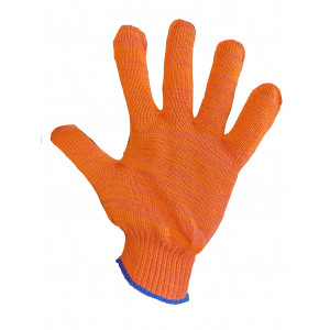 Перчатки 6-нитка без ПВХ 10 класс Оранжевые